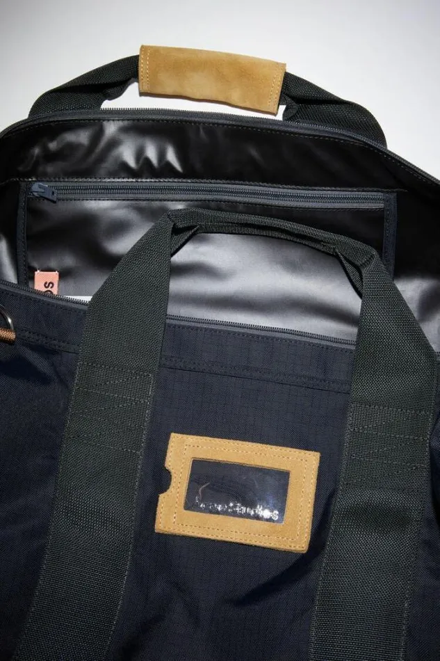 Acne Studios Bags Woman Nylon Gym Bag Black