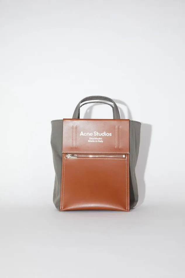 Acne Studios Bags Woman Papery Nylon Tote Bag Dark BrownDark Brown