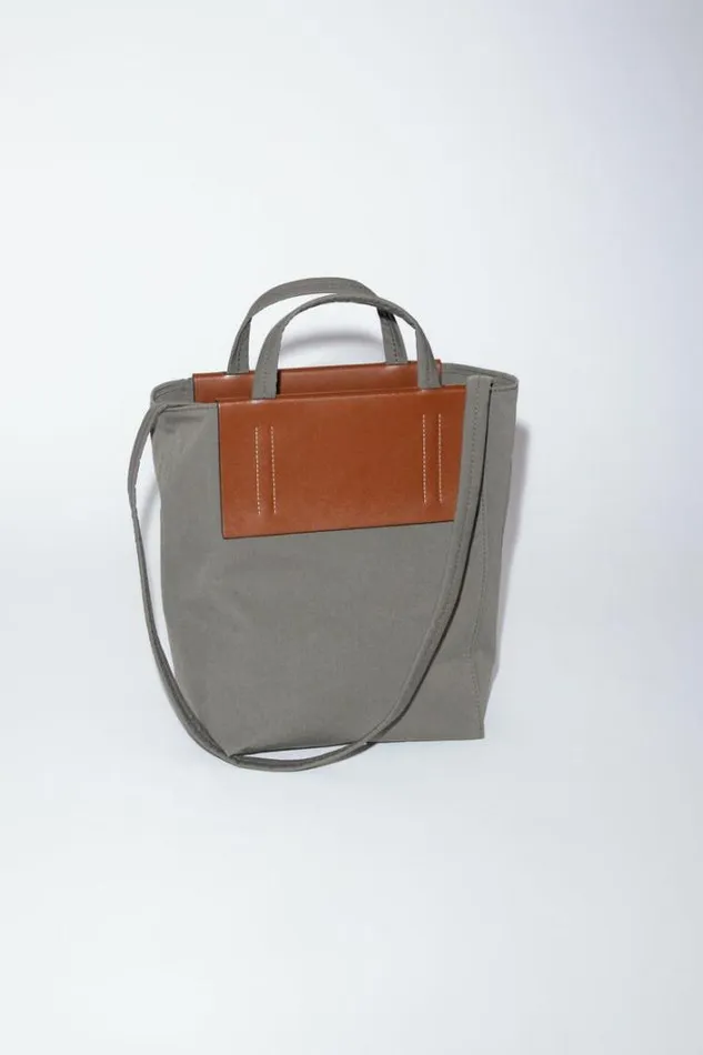 Acne Studios Bags Woman Papery Nylon Tote Bag Dark BrownDark Brown