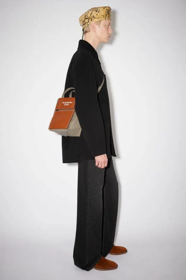 Acne Studios Bags Woman Papery Nylon Tote Bag Dark BrownDark Brown