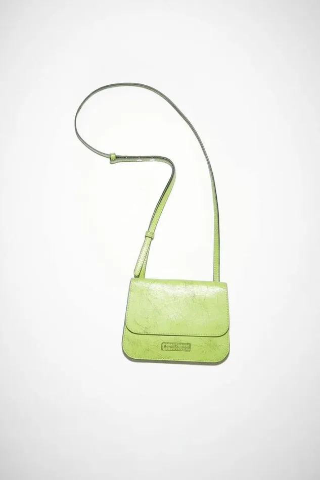 Acne Studios Bags Woman Platt Crossbody Bag Lime Green
