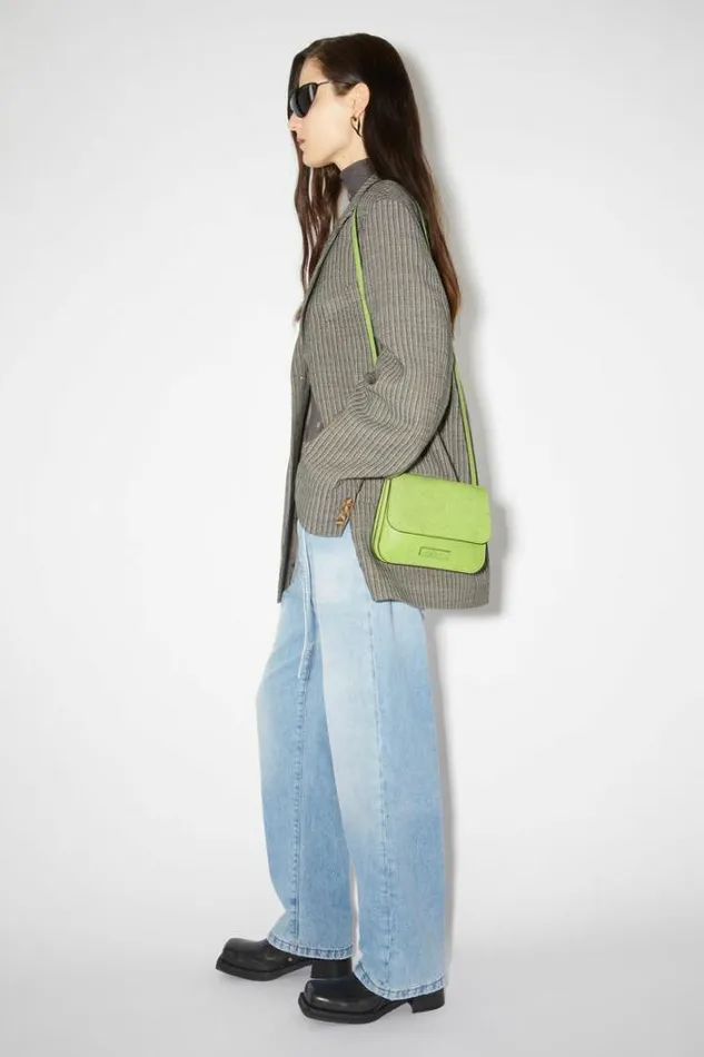 Acne Studios Bags Woman Platt Crossbody Bag Lime Green