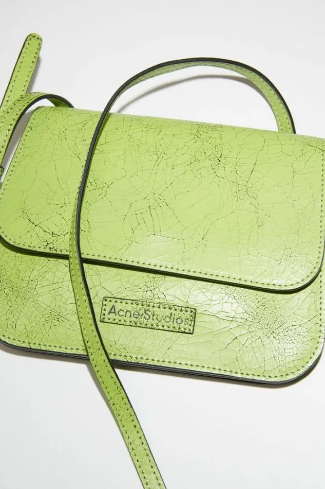 Acne Studios Bags Woman Platt Crossbody Bag Lime Green