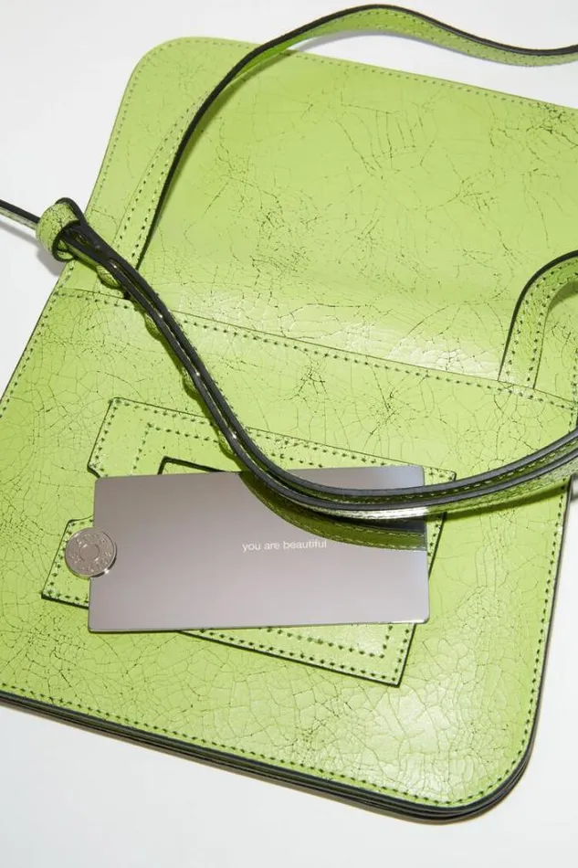 Acne Studios Bags Woman Platt Crossbody Bag Lime Green