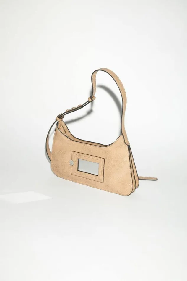 Acne Studios Bags Woman Platt Mini Shoulder Bag Dark Beige