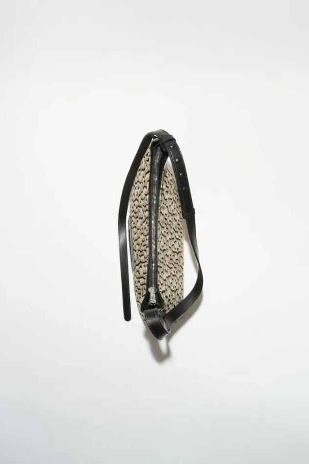 Acne Studios Bags Woman Platt Shoulder BagRunway Show BeigeBlack