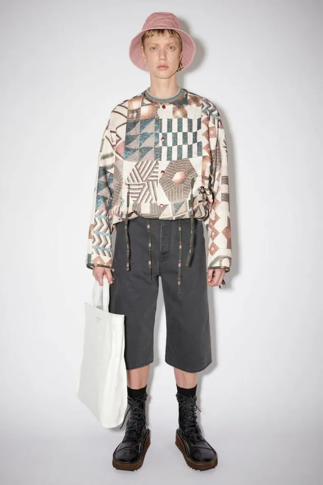 Acne Studios Bags Woman Shiny Tote Bag White