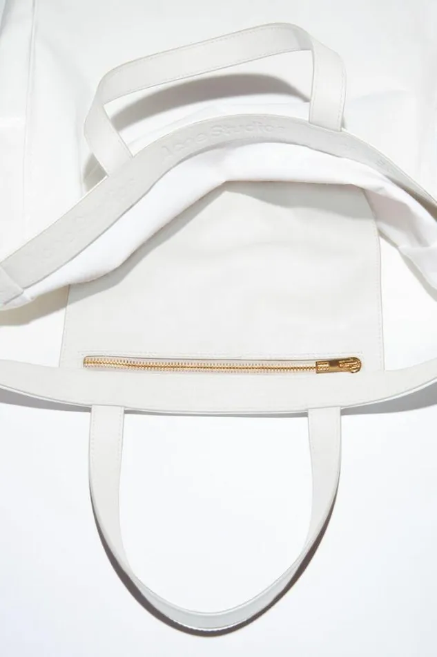 Acne Studios Bags Woman Shiny Tote Bag White