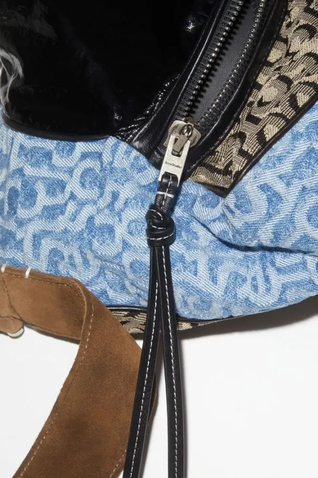 Acne Studios Bags Woman Shoulder BagRunway Show BlueBlackBeige