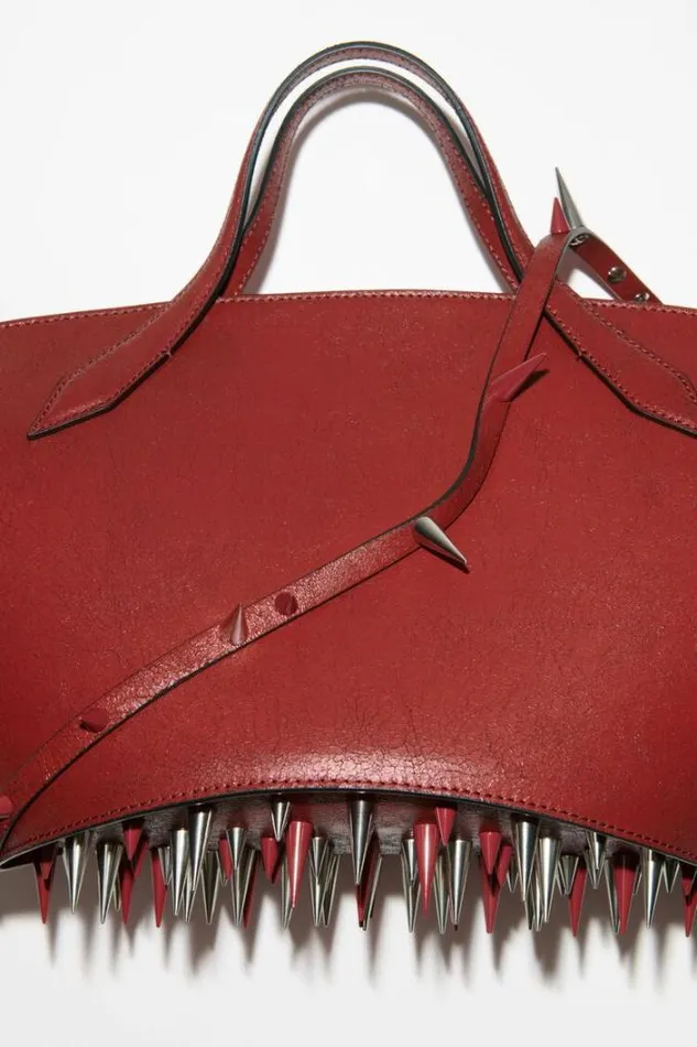 Acne Studios Bags Woman Spike Shoulder BagRunway Show Red
