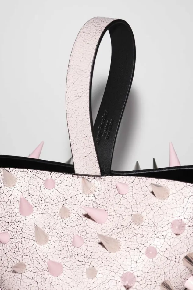 Acne Studios Bags Woman Top Handle Spike BagRunway Show Pastel Pink