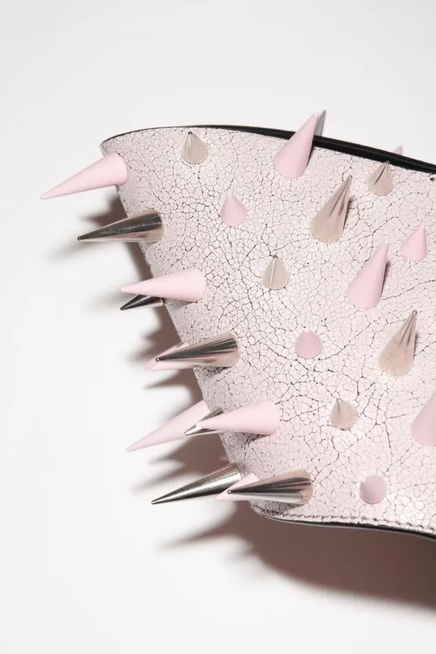 Acne Studios Bags Woman Top Handle Spike BagRunway Show Pastel Pink
