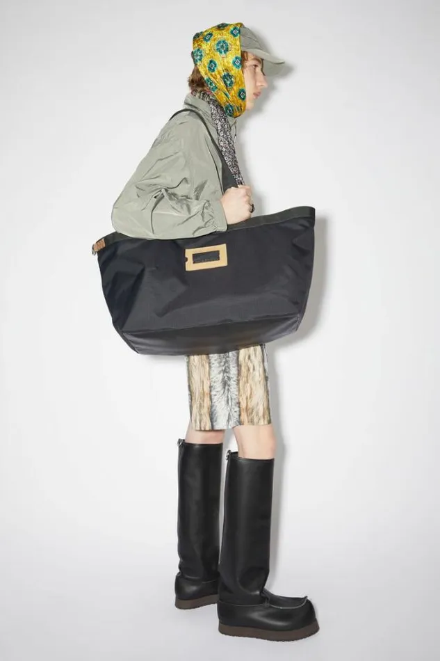 Acne Studios Bags Woman Tote Nylon Bag Black