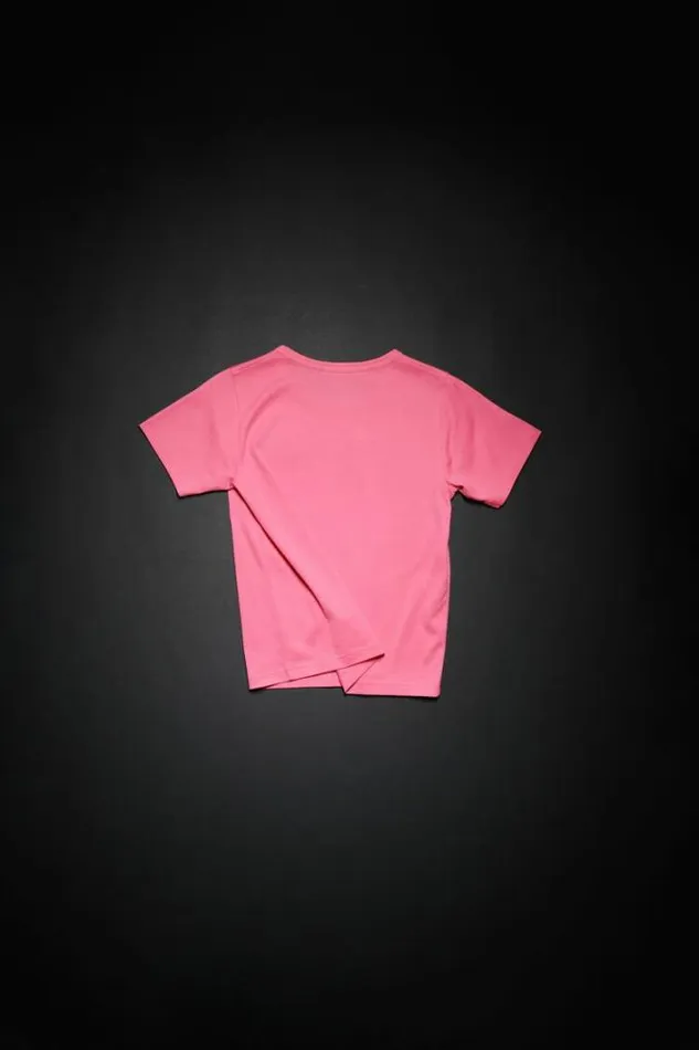 Acne Studios Children Man Crew Neck Tshirt Bright Pink