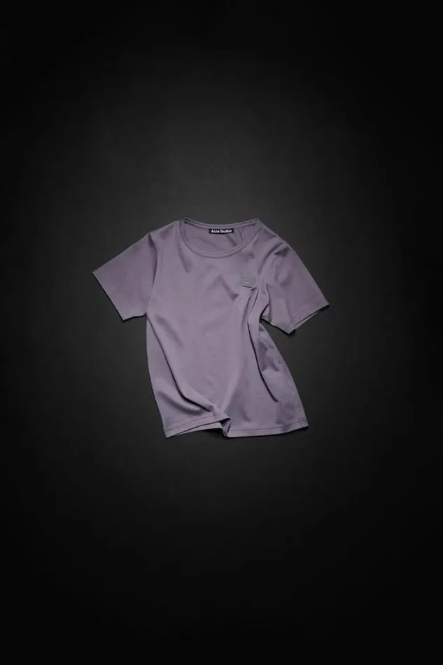 Acne Studios Children Woman Crew Neck Tshirt Faded Purple