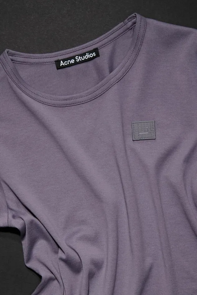 Acne Studios Children Woman Crew Neck Tshirt Faded Purple