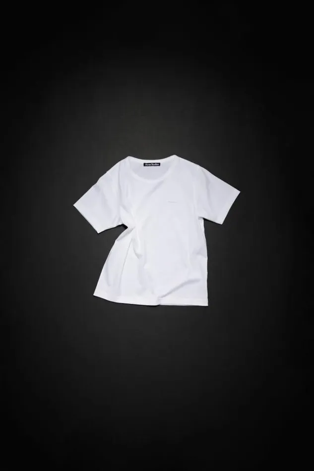 Acne Studios Children Woman Crew Neck Tshirt Optic White