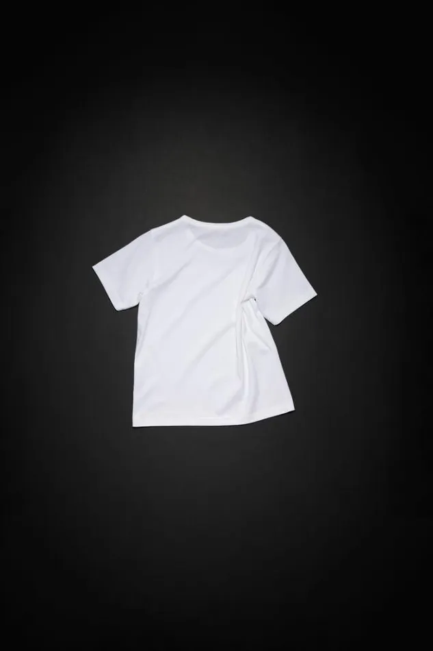 Acne Studios Children Woman Crew Neck Tshirt Optic White