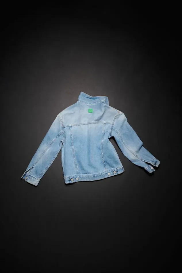 Acne Studios Children Woman Denim Jacket Light Blue