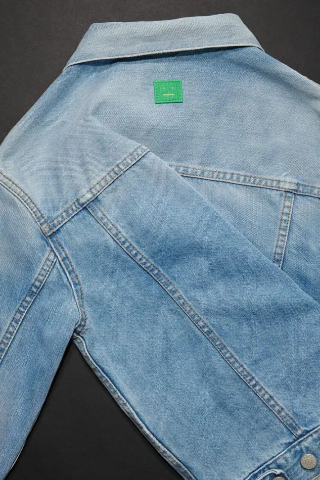 Acne Studios Children Woman Denim Jacket Light Blue