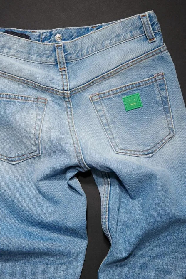 Acne Studios Children Woman Regular Fit Jeans Light Blue