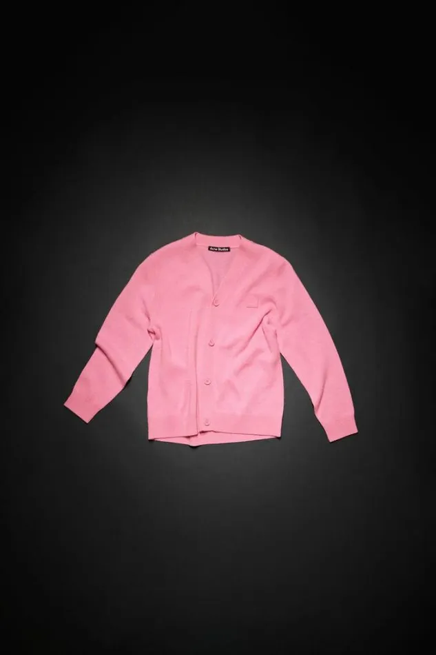 Acne Studios Children Woman Wool Cardigan Bubble Pink