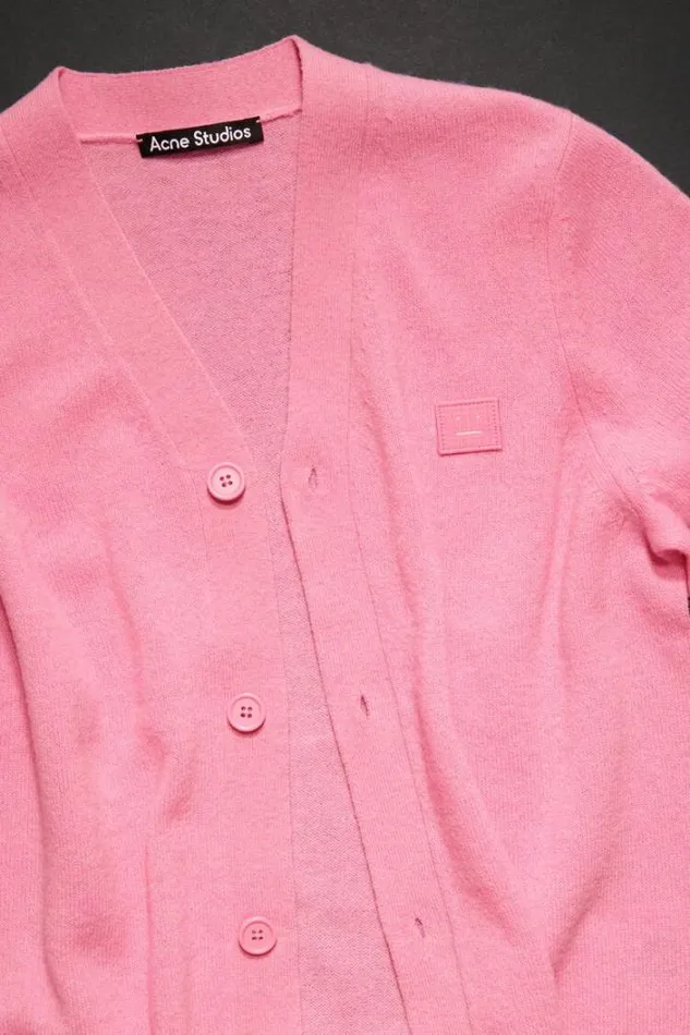 Acne Studios Children Woman Wool Cardigan Bubble Pink