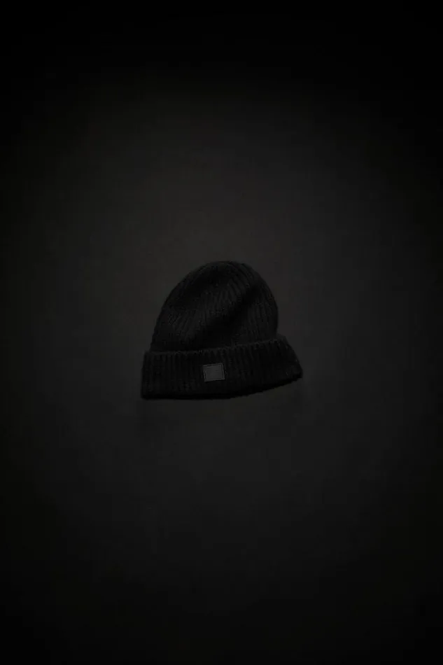 Acne Studios Children Woman Wool Knit Beanie Black