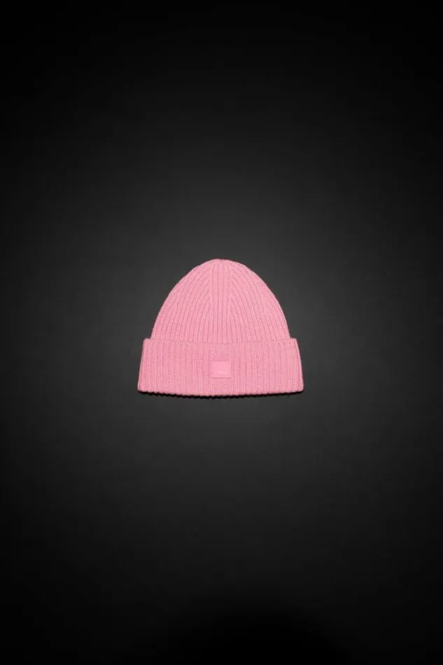 Acne Studios Children Woman Wool Knit Beanie Bubble Pink