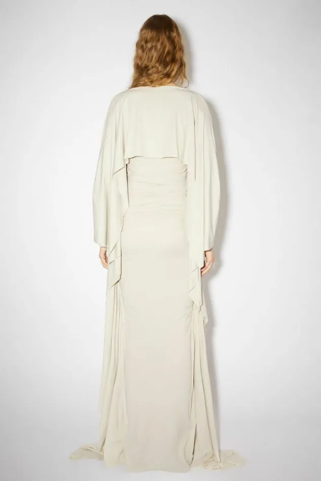 Acne Studios Dresses Woman Draped DressRunway Show Clay Beige