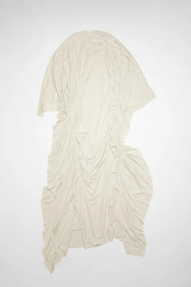 Acne Studios Dresses Woman Draped DressRunway Show Clay Beige