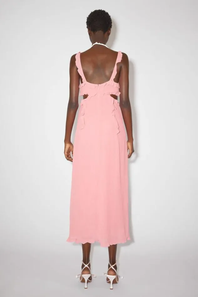 Acne Studios Dresses Woman Ruffle Slip Dress Rose Pink