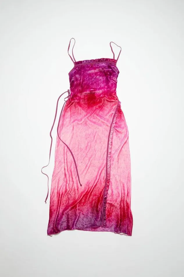 Acne Studios Dresses Woman Strap Dress Fuchsia Pink