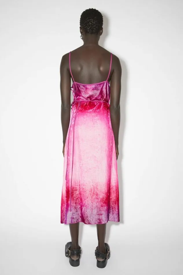 Acne Studios Dresses Woman Strap Dress Fuchsia Pink