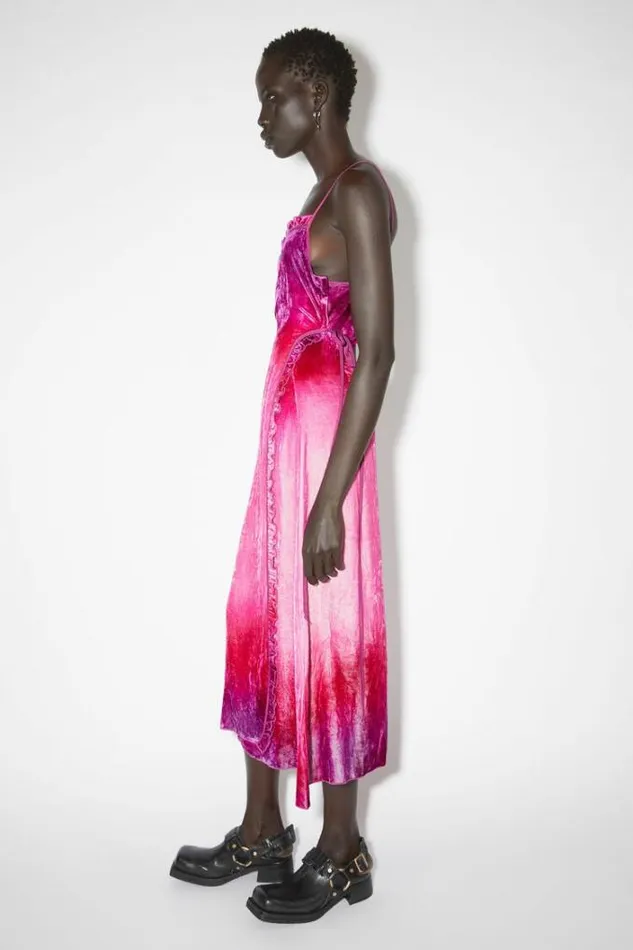 Acne Studios Dresses Woman Strap Dress Fuchsia Pink