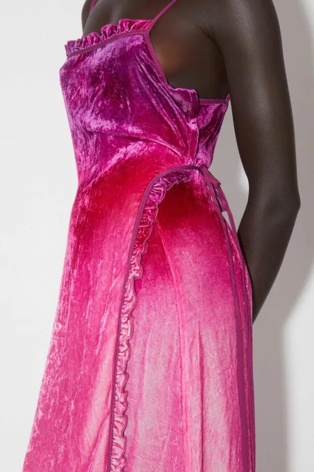 Acne Studios Dresses Woman Strap Dress Fuchsia Pink