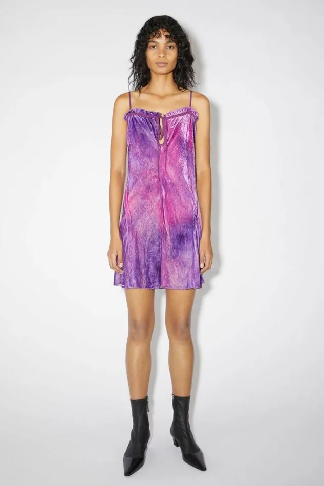 Acne Studios Dresses Woman Strap Dress Violet Purple
