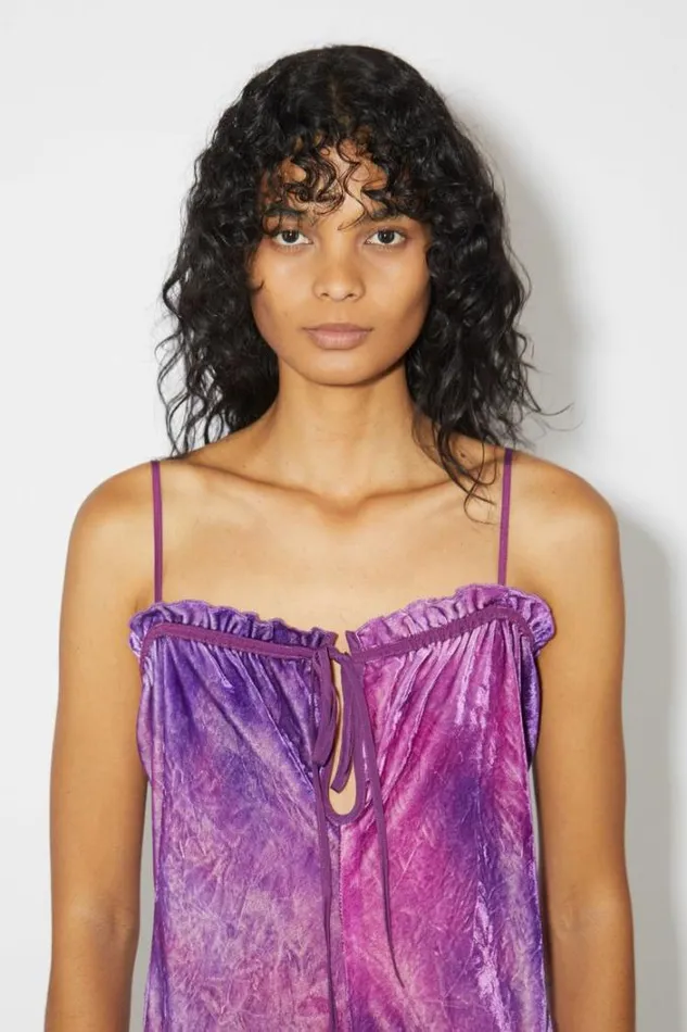 Acne Studios Dresses Woman Strap Dress Violet Purple