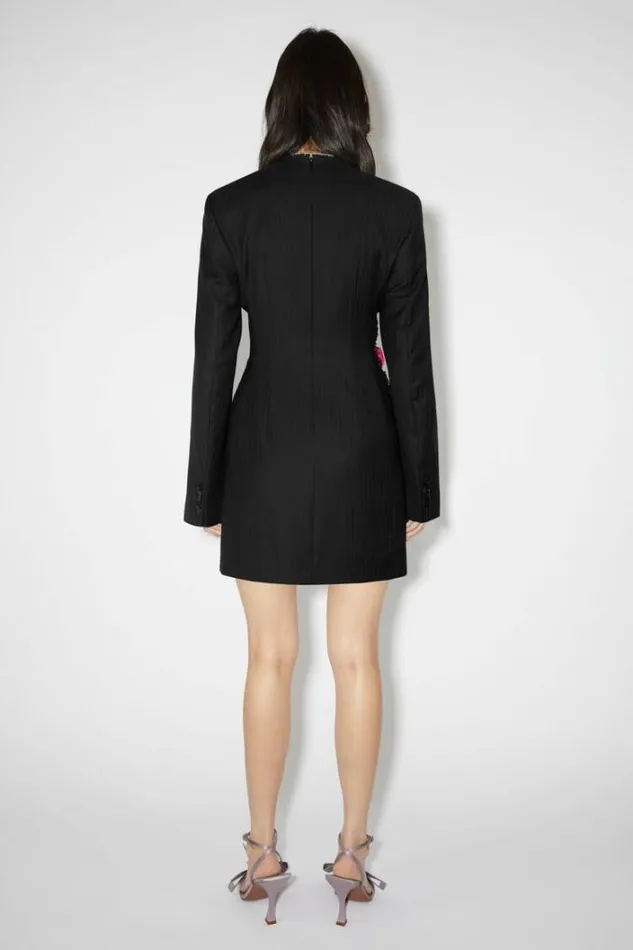 Acne Studios Dresses Woman Tailored Wool DressRunway Show Black
