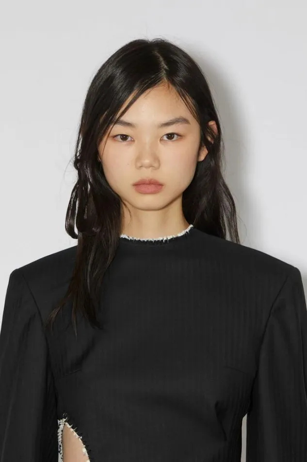 Acne Studios Dresses Woman Tailored Wool DressRunway Show Black