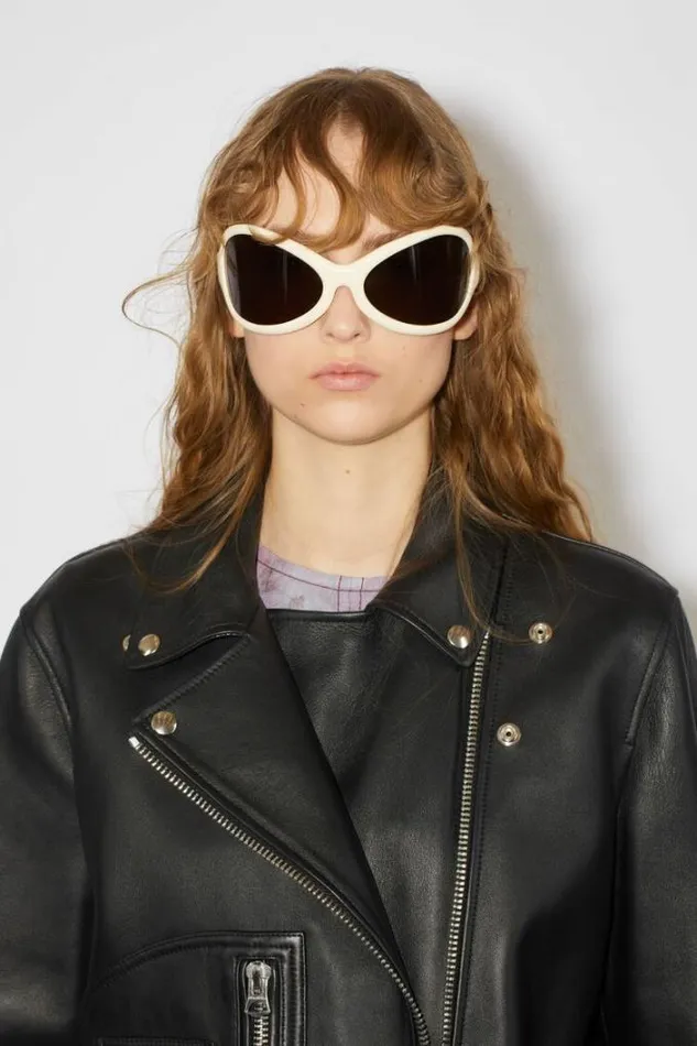 Acne Studios Eyewear Woman Acetate SunglassesRunway Show BlackWhite
