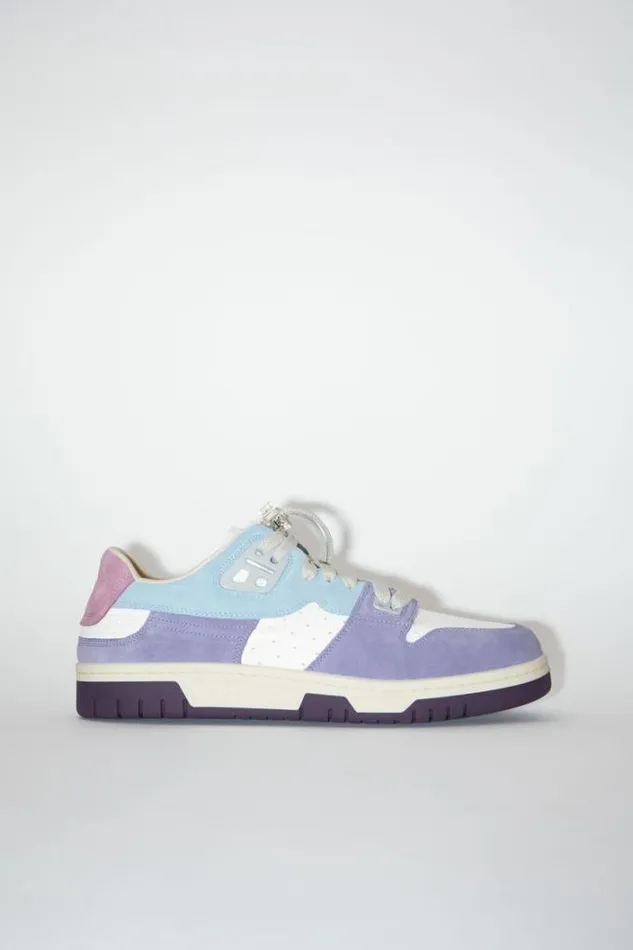 Acne Studios Face Collection Man Low Top Suede Sneakers BlueWhite