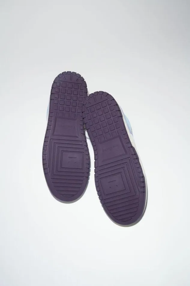 Acne Studios Face Collection Man Low Top Suede Sneakers BlueWhite