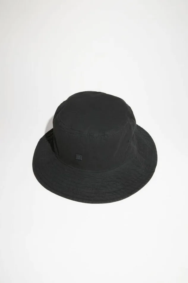 Acne Studios Face Collection Woman Bucket Hat Black