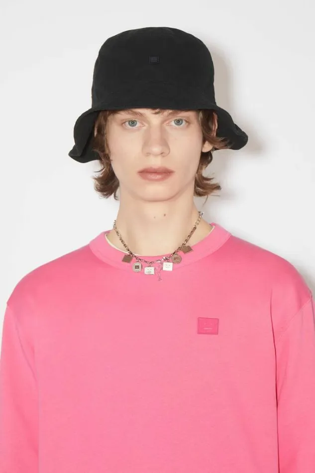 Acne Studios Face Collection Woman Bucket Hat Black