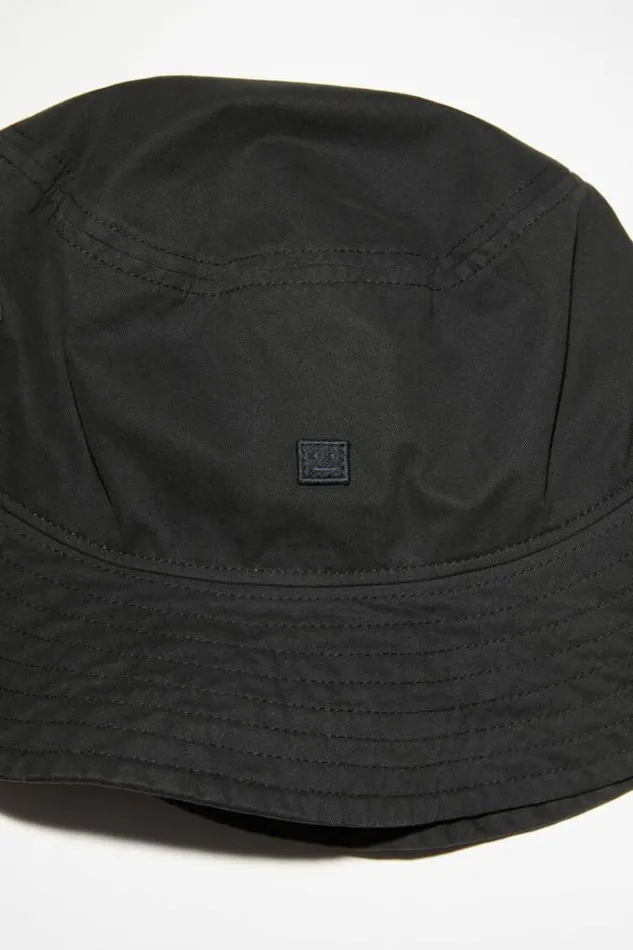 Acne Studios Face Collection Woman Bucket Hat Black