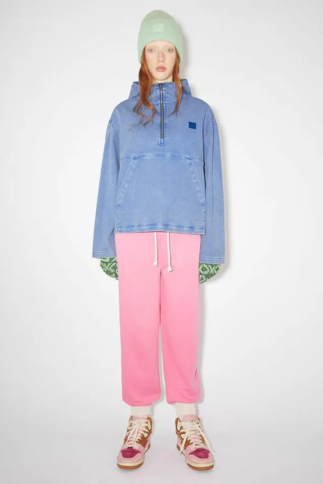 Acne Studios Face Collection Woman Face Logo Jacquard Gloves BlackSpring Green