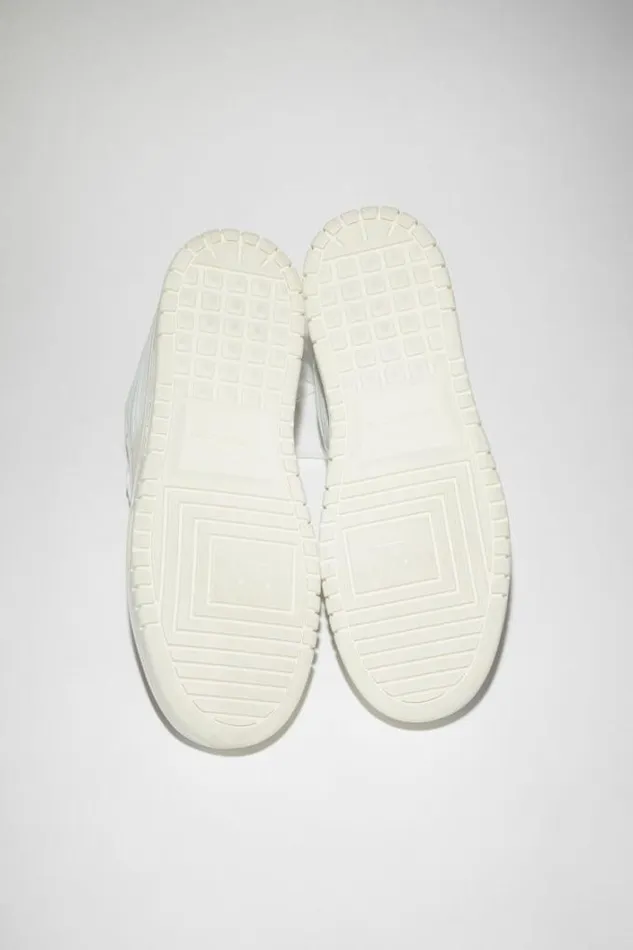 Acne Studios Face Collection Woman Low Top Leather Sneakers WhiteOff White
