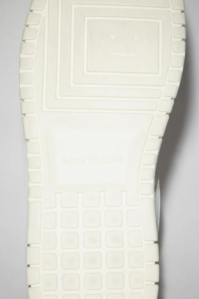 Acne Studios Face Collection Woman Low Top Leather Sneakers WhiteOff White