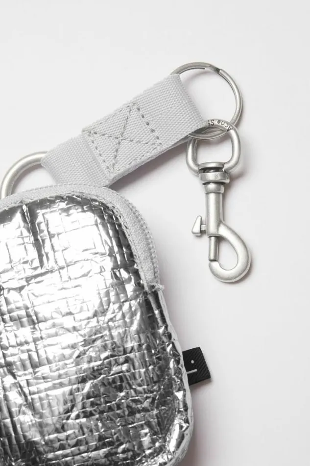Acne Studios Face Collection Woman Mini Pouch Silver